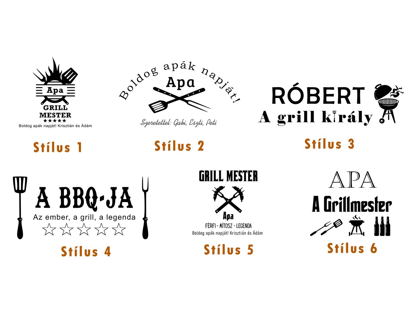 Grill vágódeszka apáknak, nagyapáknak – termékkép 4