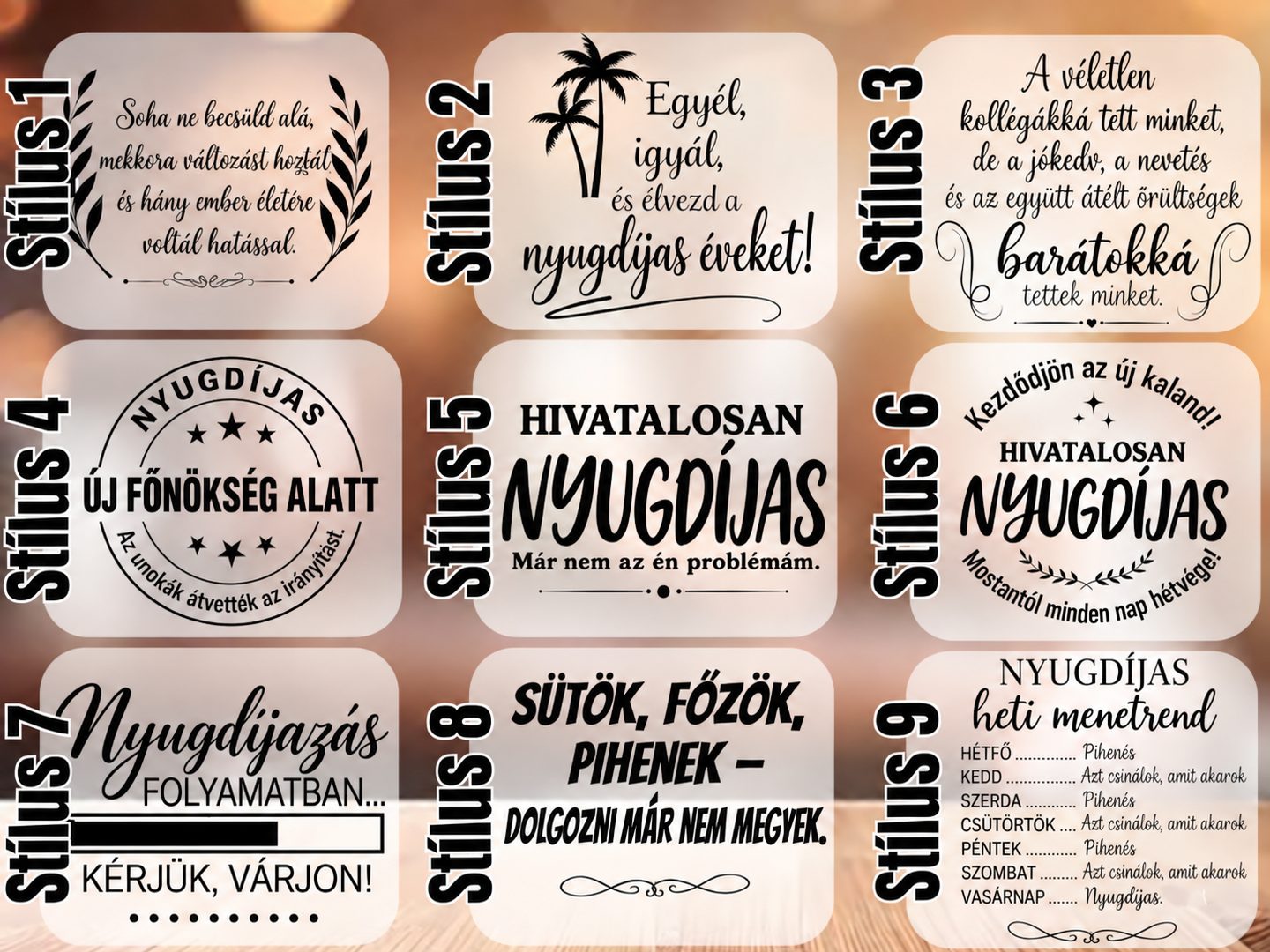 Vágódeszka nyugdíjazásra – személyre szabott, vicces ajándék – termékkép 3