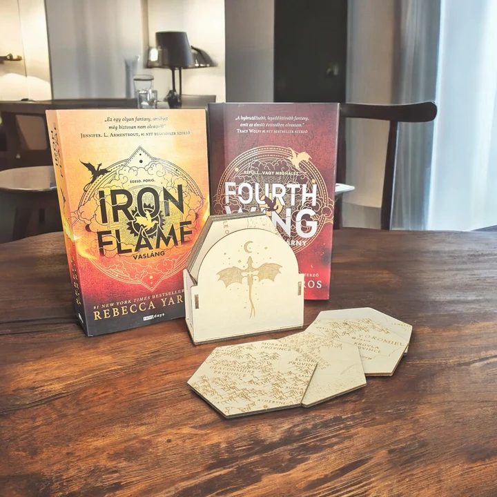 Fourth Wing Poháralátét készlet - térkép puzzle – termékkép