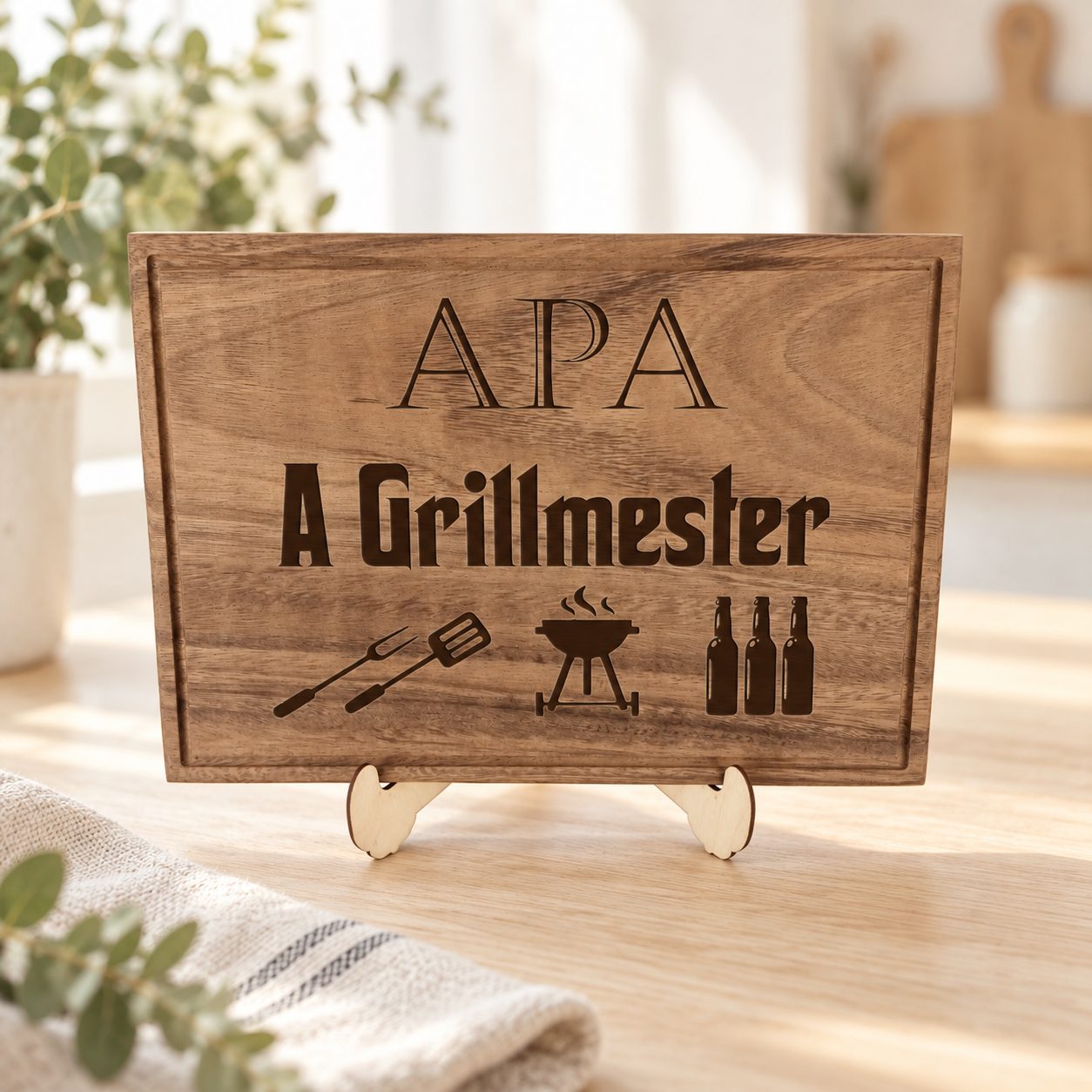 Grill vágódeszka apáknak, nagyapáknak – termékkép 2