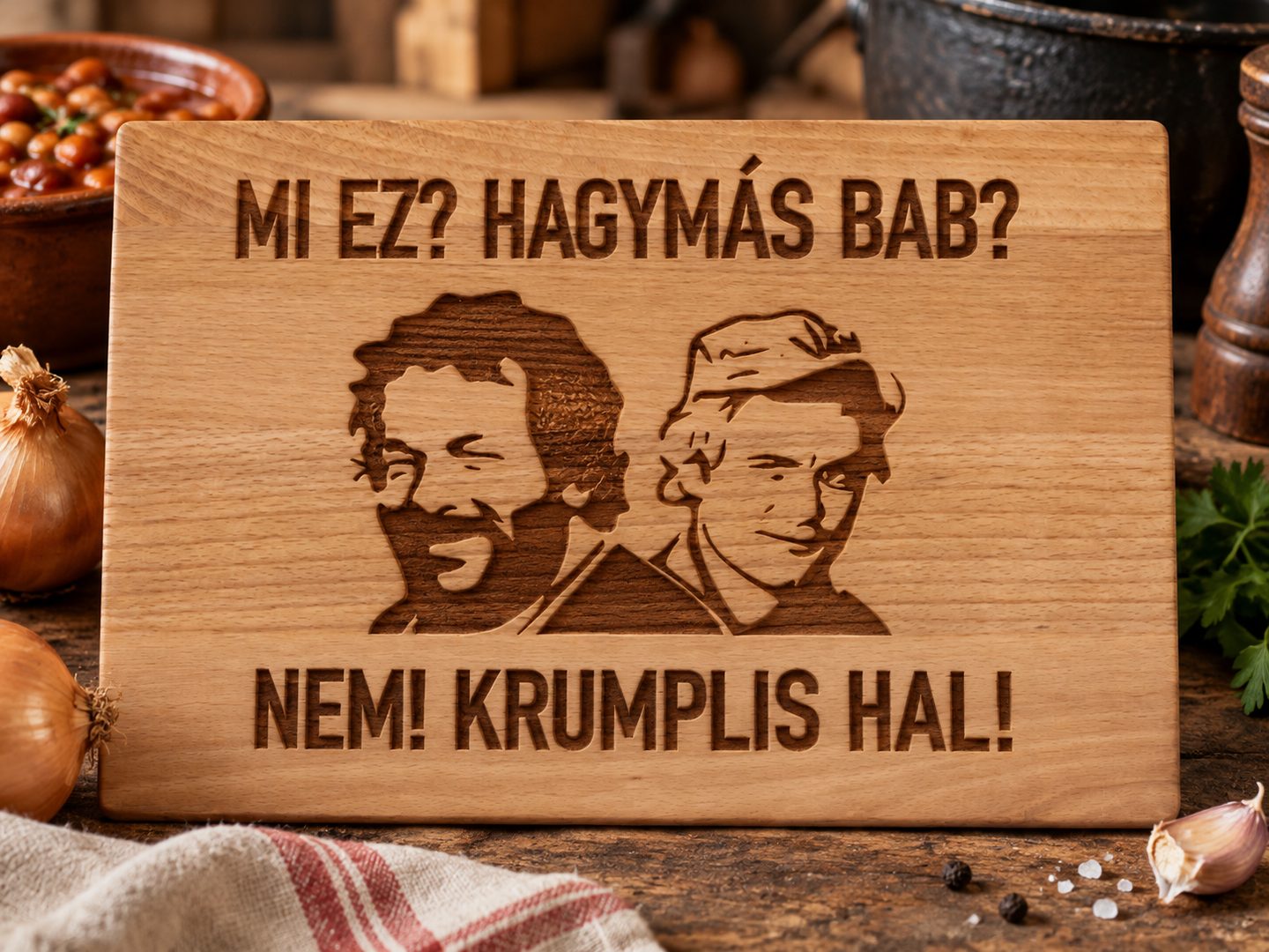 Bud Spencer vágódeszka – vicces ajándék apáknak és férfiaknak – termékkép 2