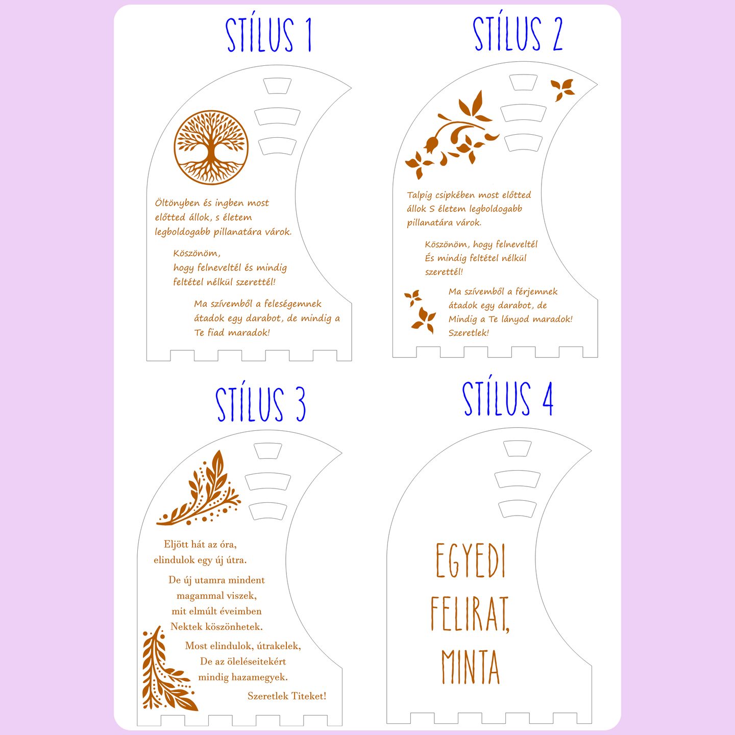 Szülőköszöntői öröknaptár - teli stílus – termékkép 2