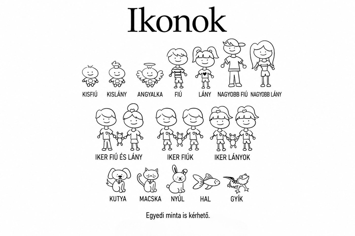 Nagyi konyhája vágódeszka - gyermek ikonokkal – termékkép 2