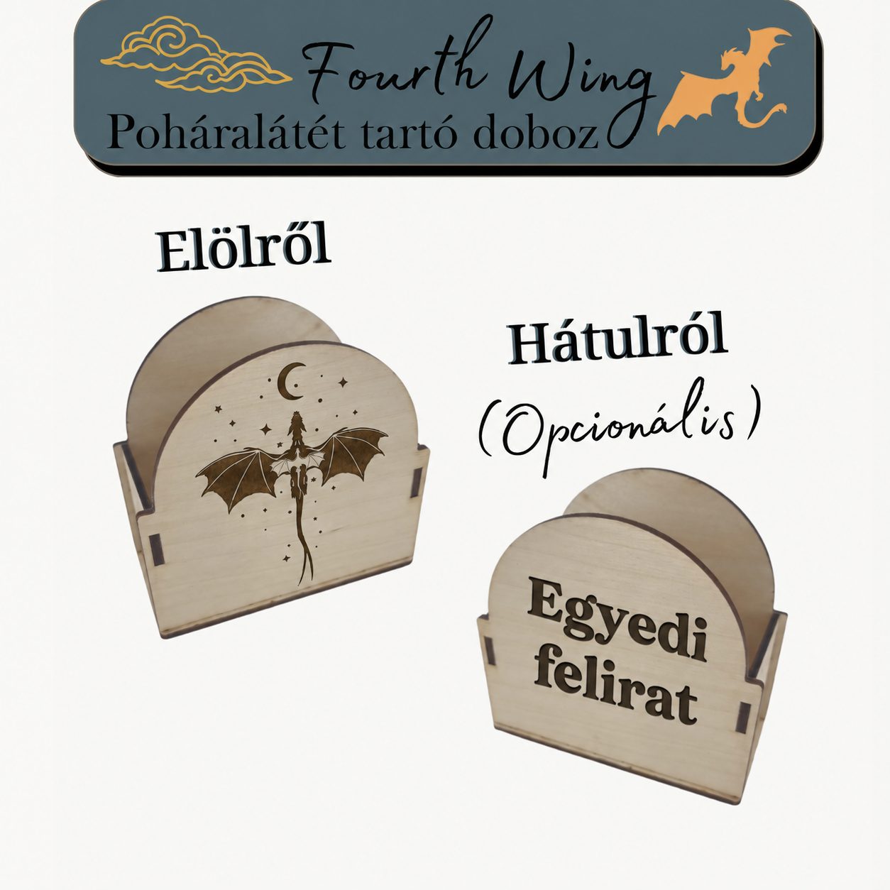 Fourth Wing Poháralátét készlet - térkép puzzle – termékkép 4