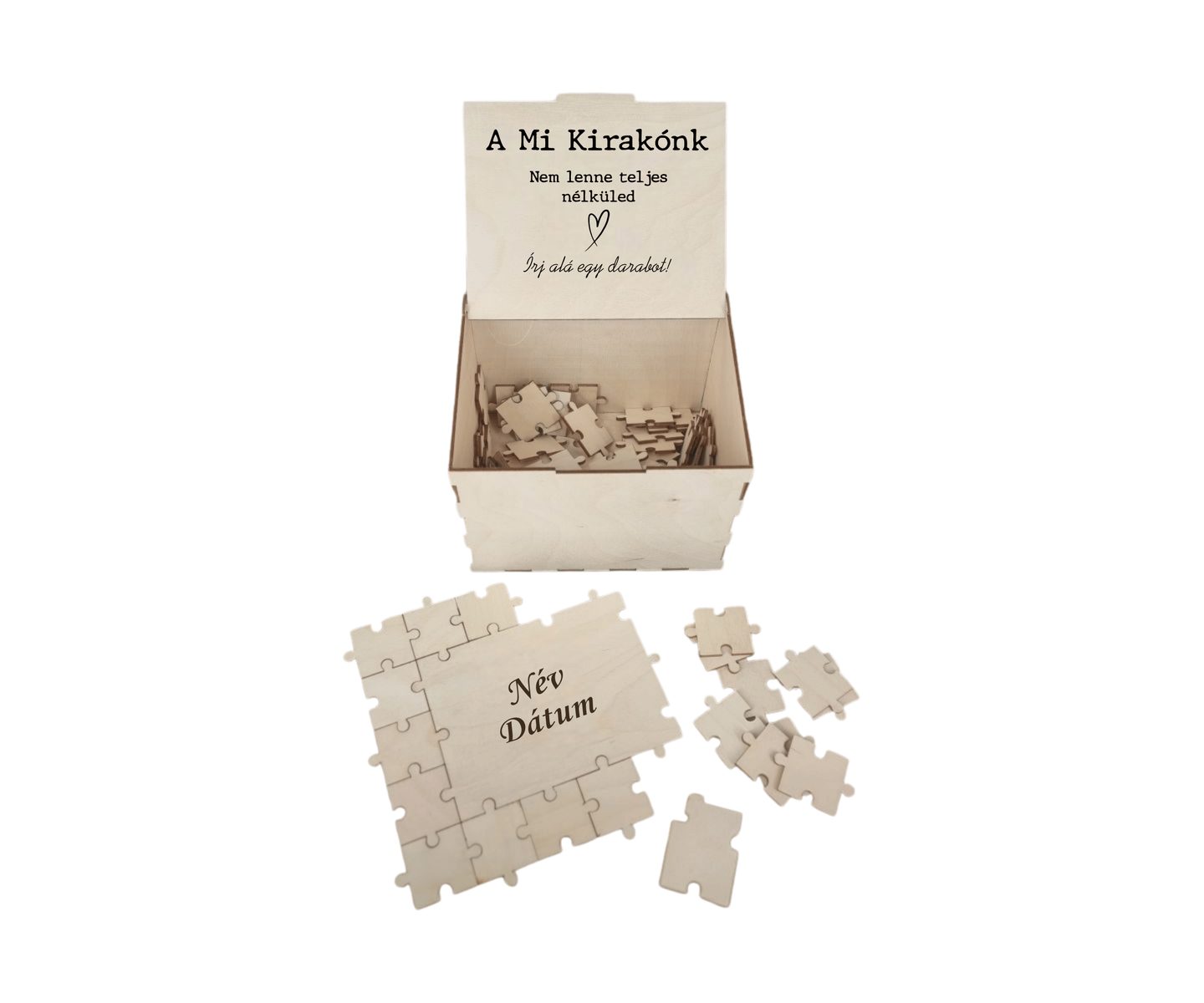 Puzzle esküvői vendégkönyv – termékkép 2
