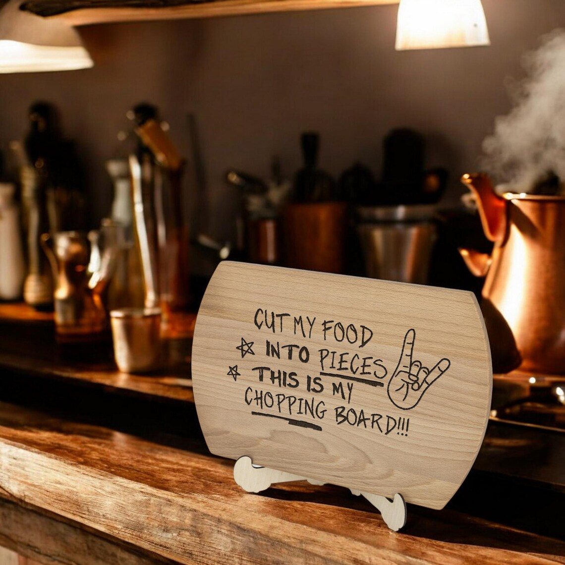 Cut my food into pieces - This is my cutting board - vicces vágódeszka – termékkép 2