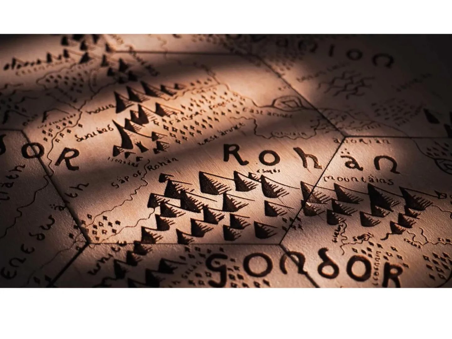A Gyűrűk Ura Poháralátét készlet - térkép puzzle – termékkép 4