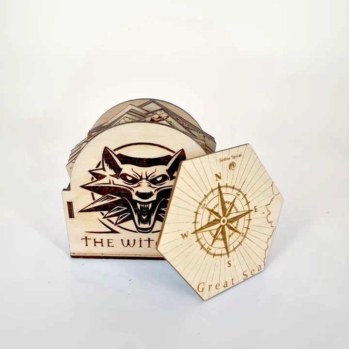 The Witcher - Vaják - Poháralátét készlet - térkép puzzle – termékkép 5